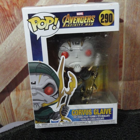 CORVUS GLAIVE Avengers Infinity War FUNKO POP! Marvel Vinyl Figurine Collectible - Picture 1 of 4